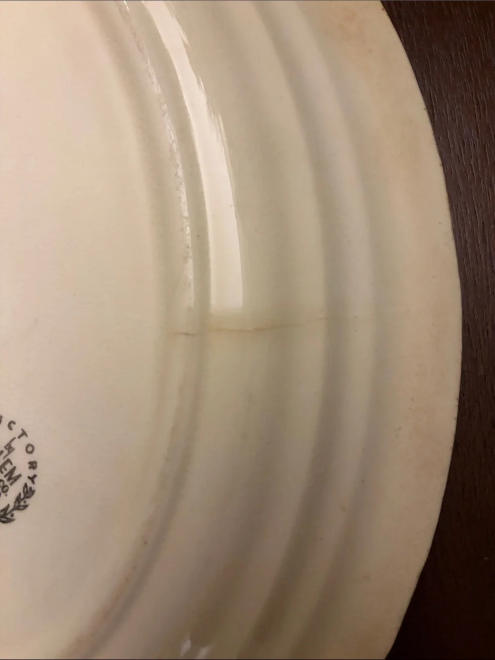Vintage 1945 Salem Victory Basket Petit Pointe 23karat gold trim Platter USA